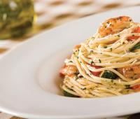 Mediterranean Shrimp Spaghetti